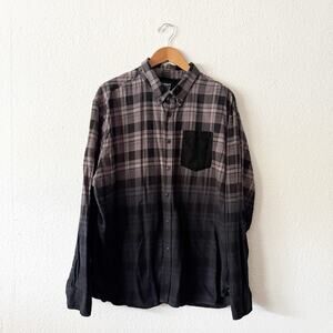 WHT Space Shaun White Plaid Flannel Shirt Mens XXL classic button up long sleeve